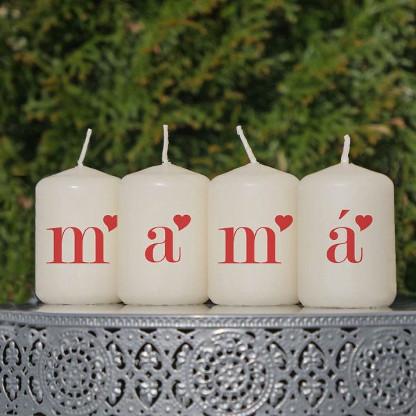 Velas Mama con corazon Relaxiana Mario Beky