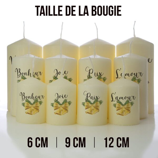 Bougies de Noël taille de la bougie Premium Relaxiana