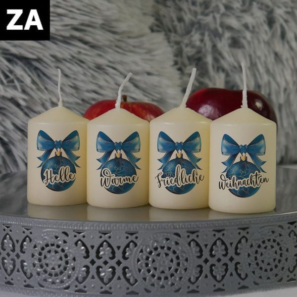 Weihnachtskerzen - anschauliches bild 6 cm