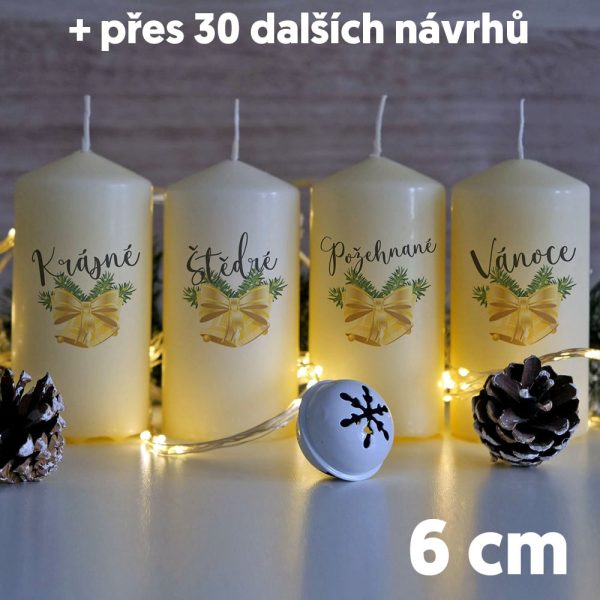 Vánoční svíčky - malé 6 cm Relaxiana
