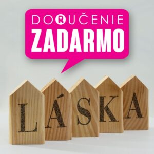 Drevené dekoračné domčeky Láska darček pre ženu doručenie zadarmo